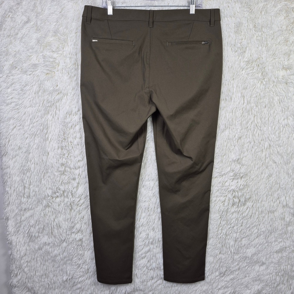 Vuori Cascade Chino Pant Mens 36 Dark Oregano Brown Technical Stretch V427 - Picture 4 of 12
